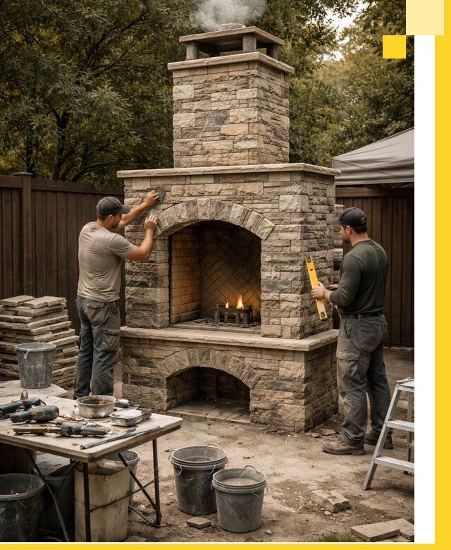 Проектирование и установка уличных каминов в Лыткарине