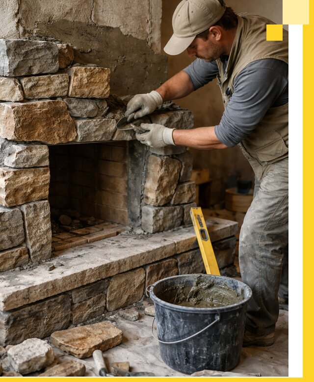 Изготовление и установка каменных каминов под ключ в Лыткарине