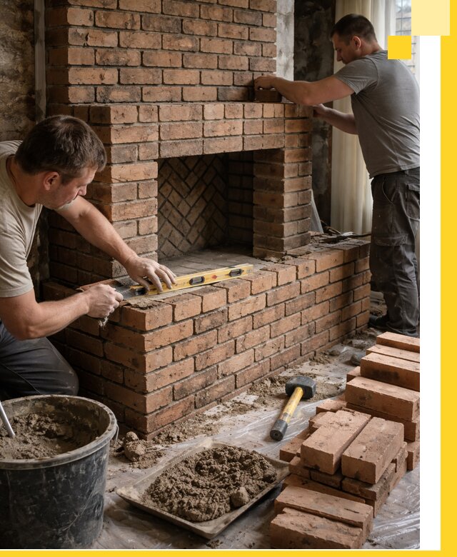 Изготовление и установка кирпичных каминов в Лыткарине