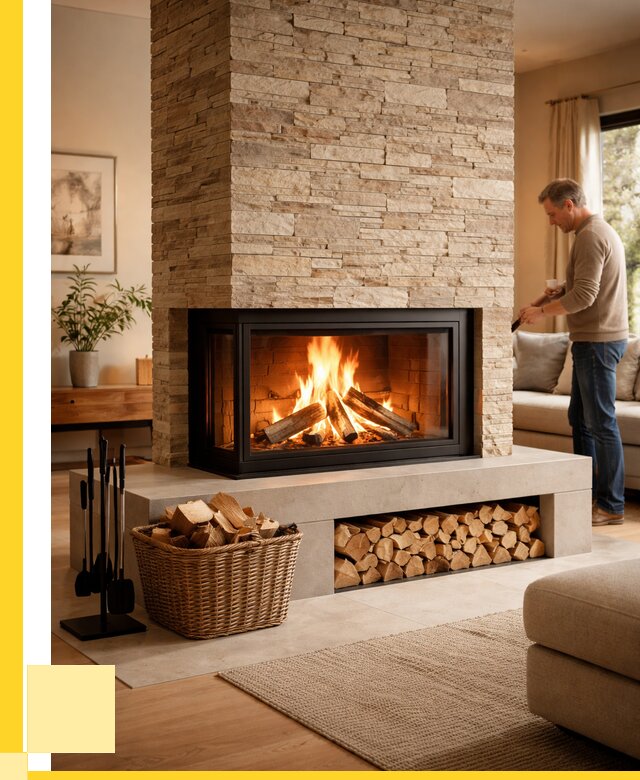 Дровяной камин под ключ в Лыткарине от 204860 р. | ЭриданЛтк