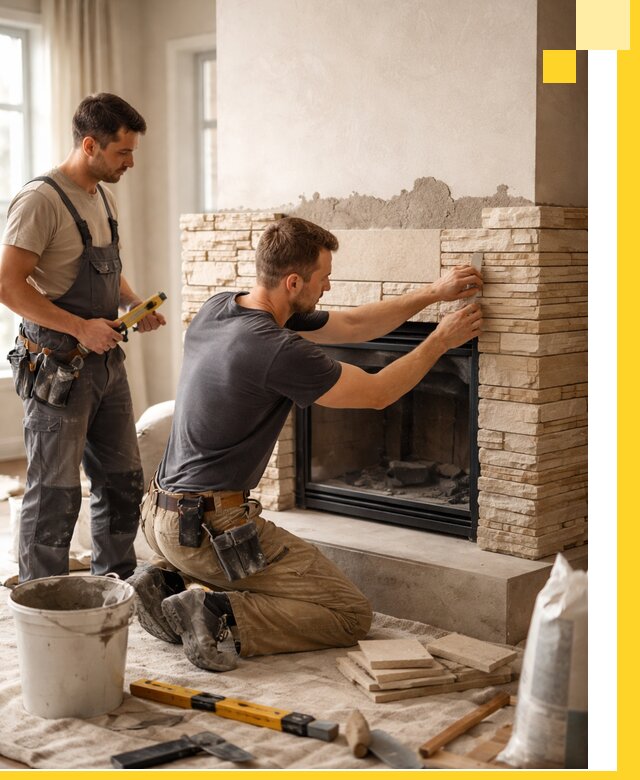 Установка и монтаж каминов для загородного дома в Лыткарине