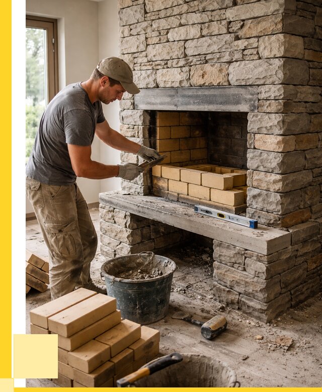 Кладка каминов и камина в Лыткарине от 25608 р. ЭриданЛтк