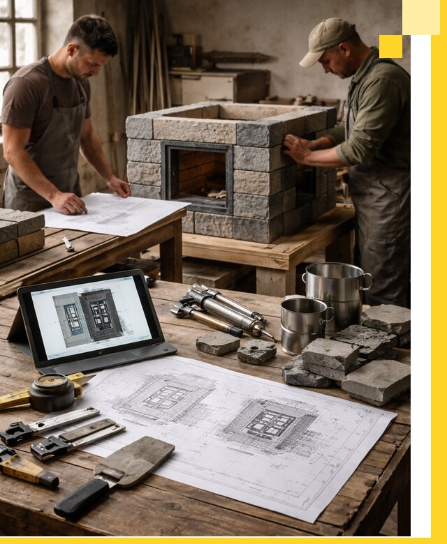 Разработка проектов печей с согласованием и монтажом в Лыткарине