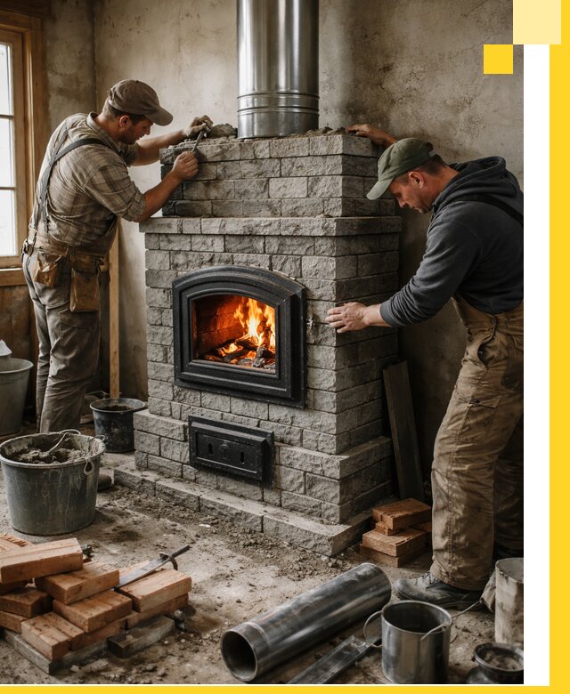 Производство, поставка и монтаж дровяных печей в Лыткарине