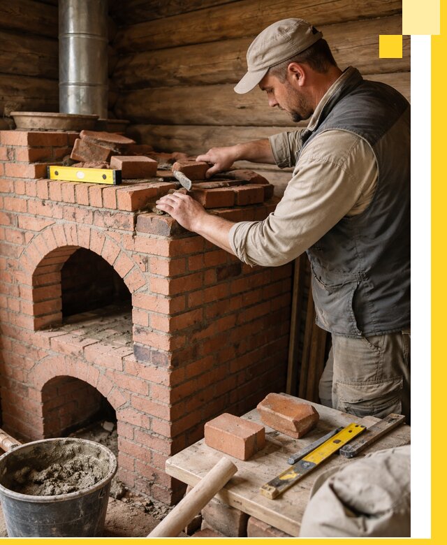 Изготовление и установка русских печей в Лыткарине под ключ