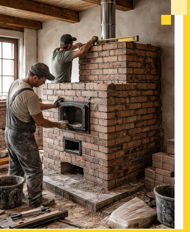 Печи для загородного дома под ключ в Лыткарине — монтаж и сервис