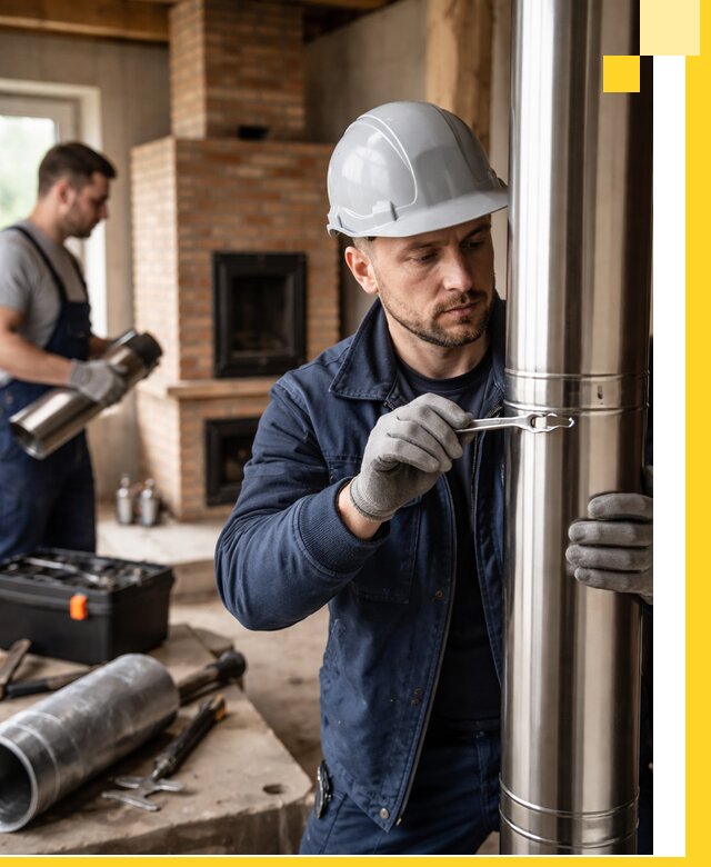 Профессиональный монтаж дымоходов для печей в Лыткарине