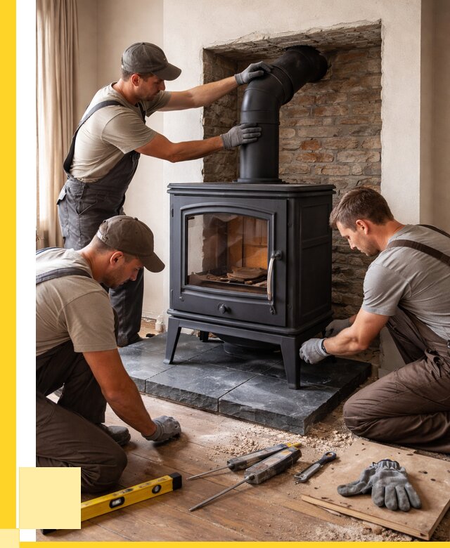 Монтаж печи камина в частном доме в Лыткарине от 25608 р. | ЭриданЛтк