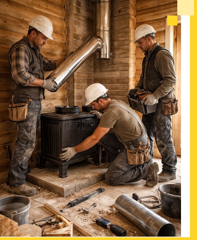 Профессиональный монтаж банных печей и дымоходов в Лыткарине