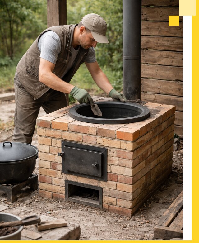 Изготовление и установка печей для казана в Лыткарине под ключ