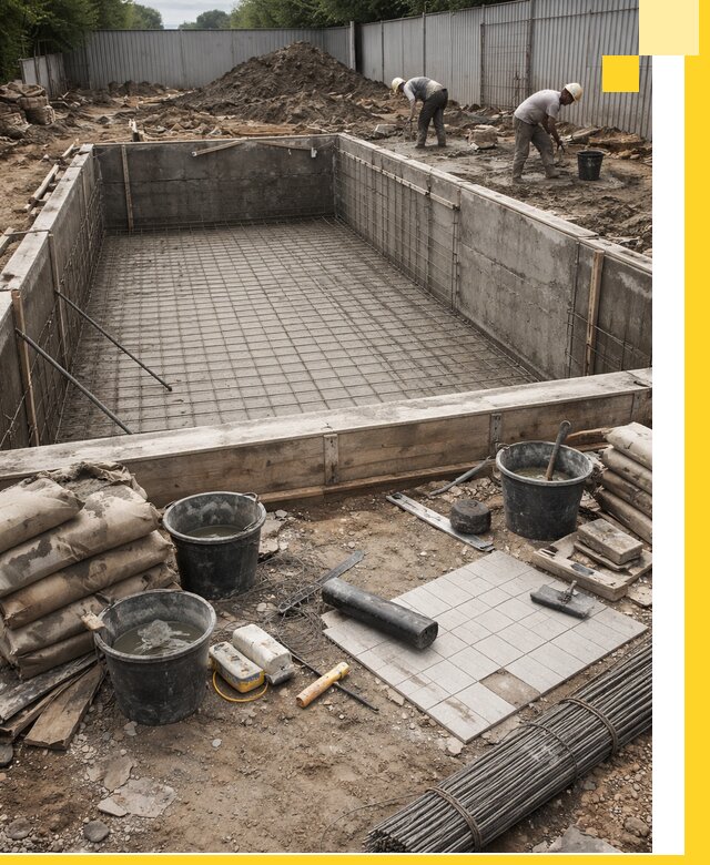 Строительство бассейнов под ключ в Лыткарине, дизайн и монтаж