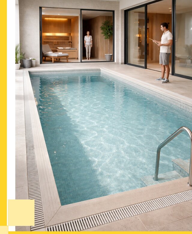 Отделка бассейна пленкой ПВХ в Лыткарине от 3585 р. - ЭриданЛтк