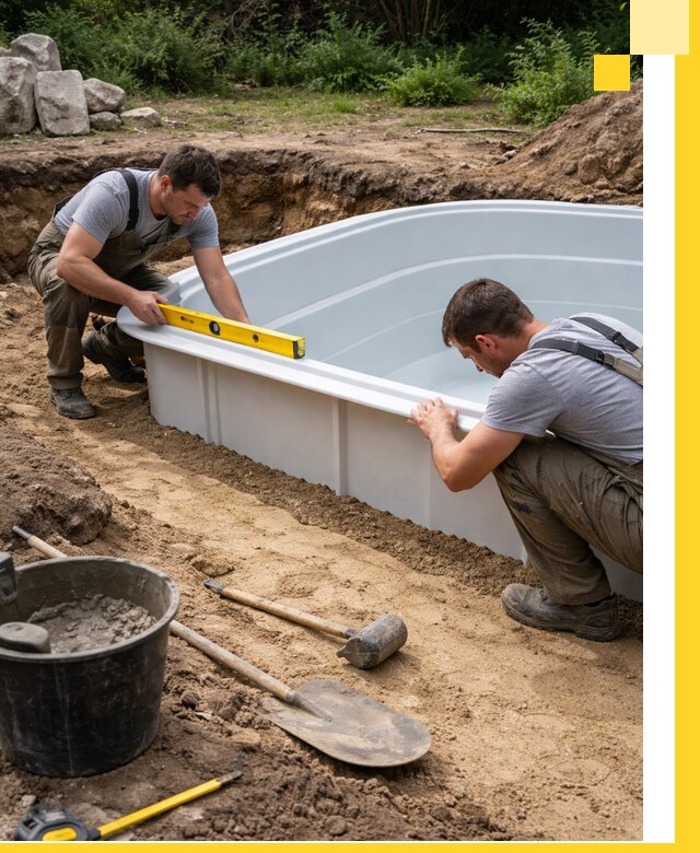 Производство и установка пластиковых бассейнов в Лыткарине под ключ