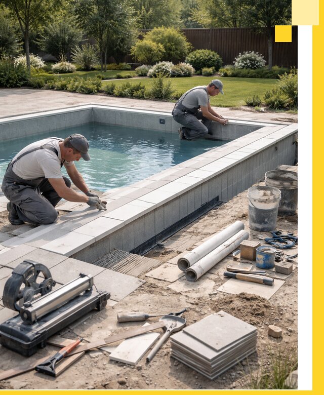 Строительство открытых бассейнов под ключ в Лыткарине профессионально