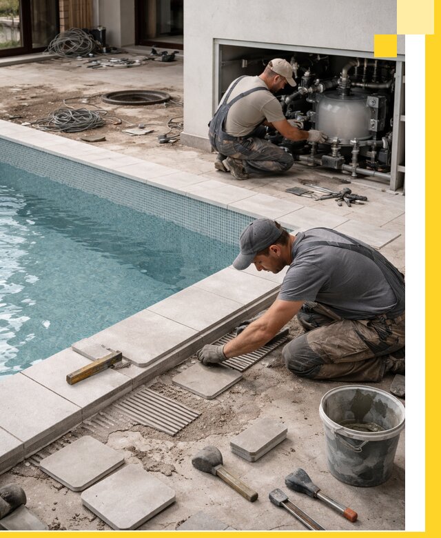 Строительство и монтаж бассейнов в коттедже в Лыткарине