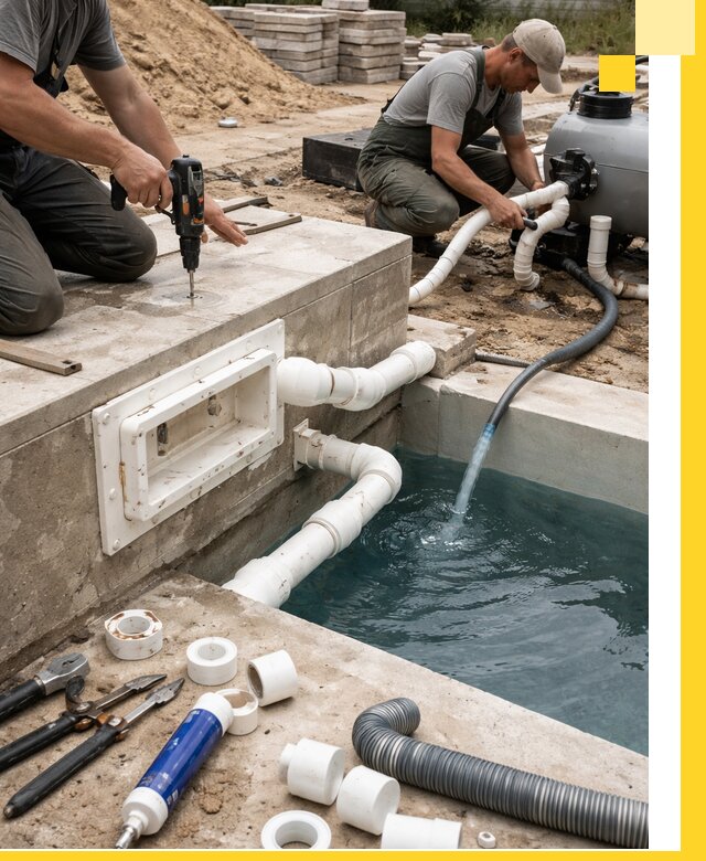 Строительство скиммерных бассейнов под ключ в Лыткарине