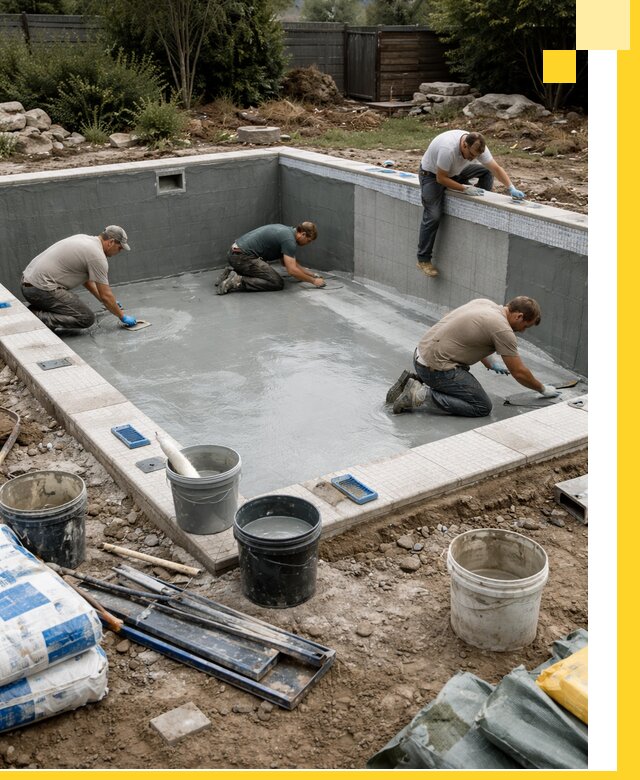 Изготовление и монтаж чаши бассейна под ключ в Лыткарине