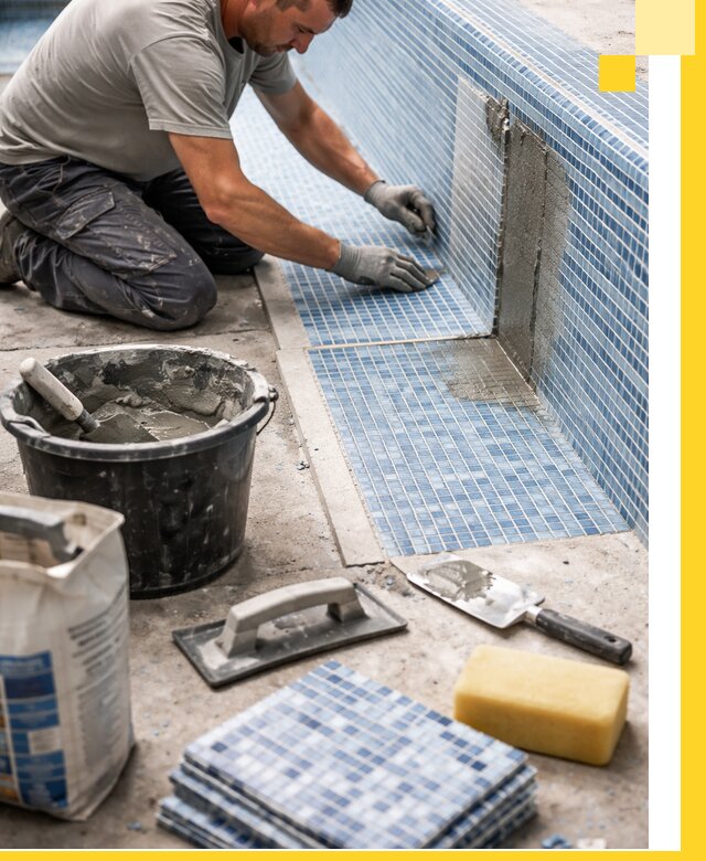 Укладка и ремонт мозаики для бассейнов под ключ в Лыткарине