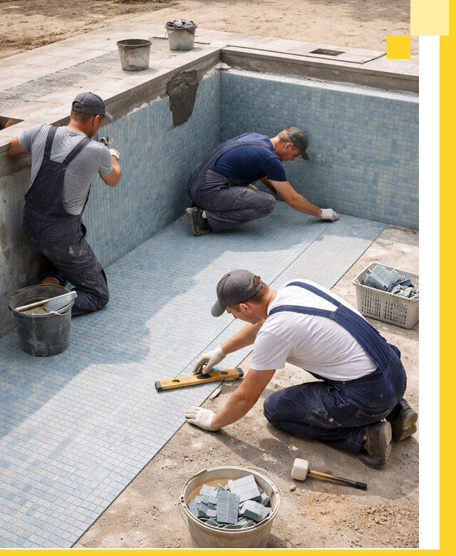 Укладка и установка плитки для бассейнов под ключ в Лыткарине