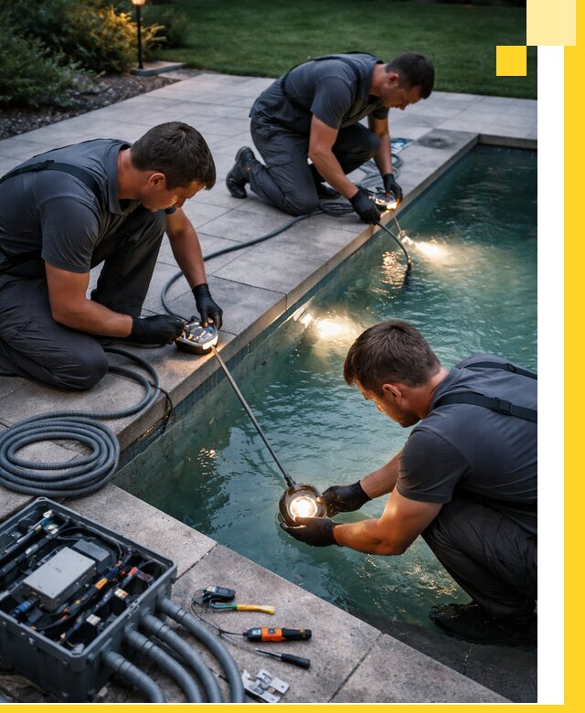 Профессиональное освещение бассейнов в Лыткарине: дизайн и монтаж