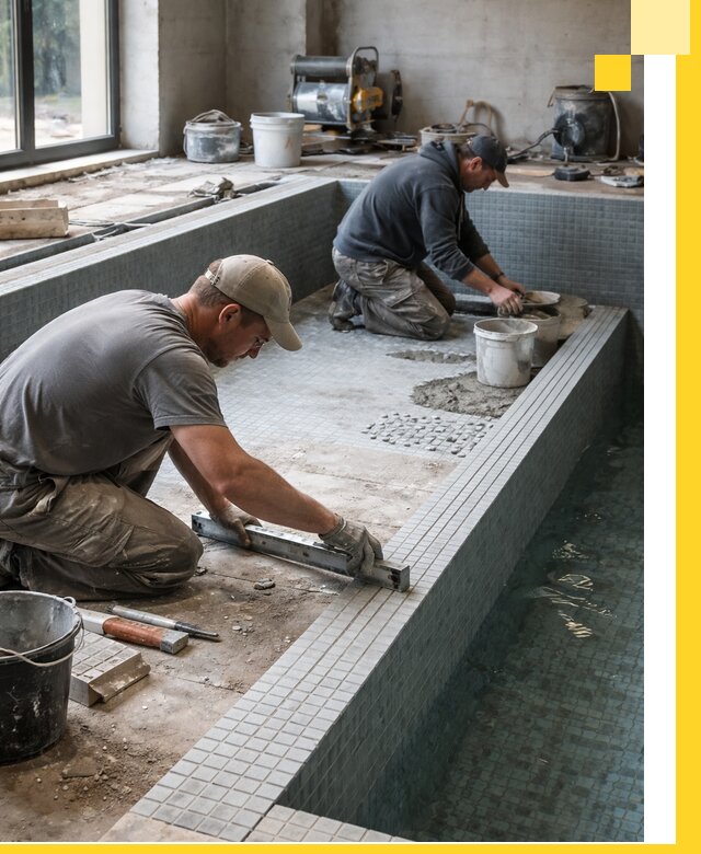 Строительство бассейна в частном доме в Лыткарине под ключ