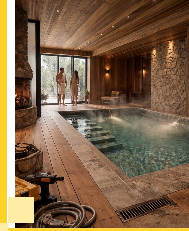 Проекты бань с бассейном под ключ в Лыткарине от 76823 р., ЭриданЛтк