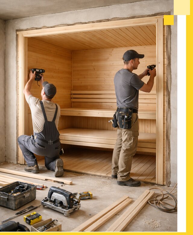 Монтаж саун под ключ в Лыткарине — проектирование и установка