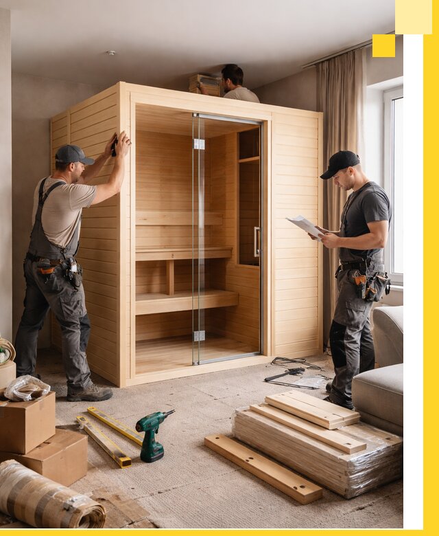 Установка и благоустройство саун в квартире в Лыткарине