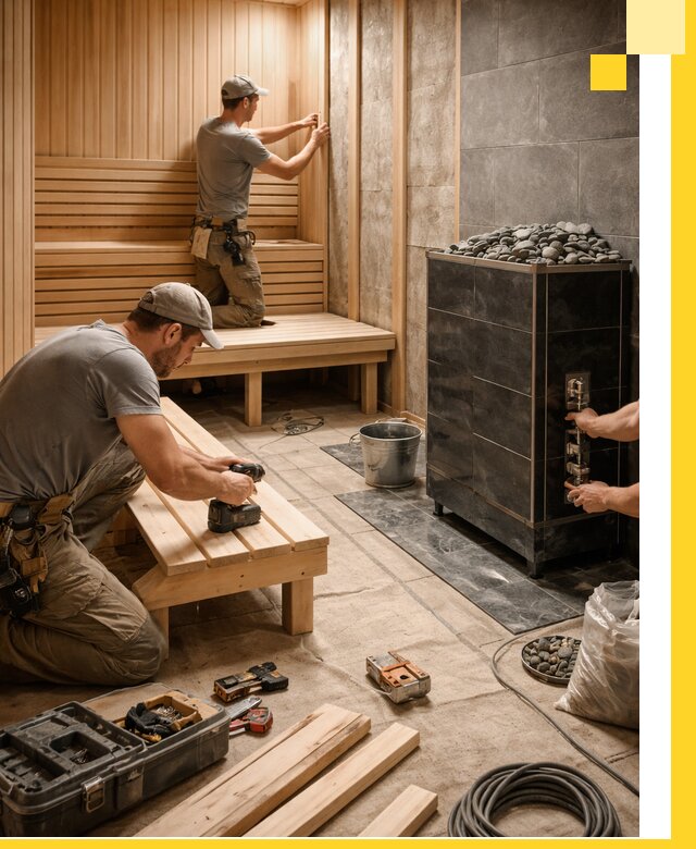 Дизайн и строительство интерьерных саун под ключ в Лыткарине