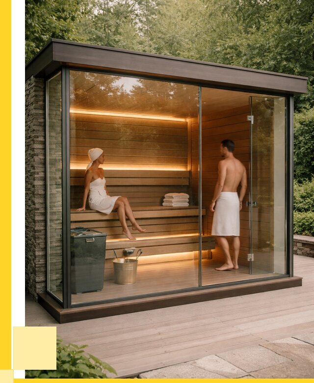 Сауна стеклянная и двери для сауны в Лыткарине от 256075 р. | ЭриданЛтк