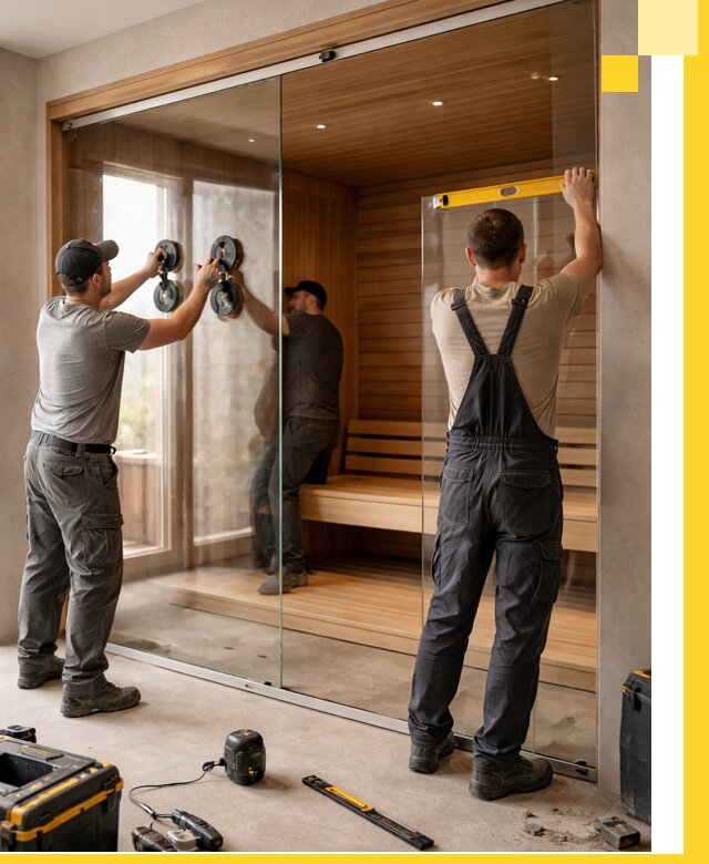 Производство и монтаж стеклянных саун под ключ в Лыткарине