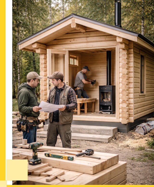 Монтаж бань под ключ в Лыткарине — от 204860 р. | ЭриданЛтк