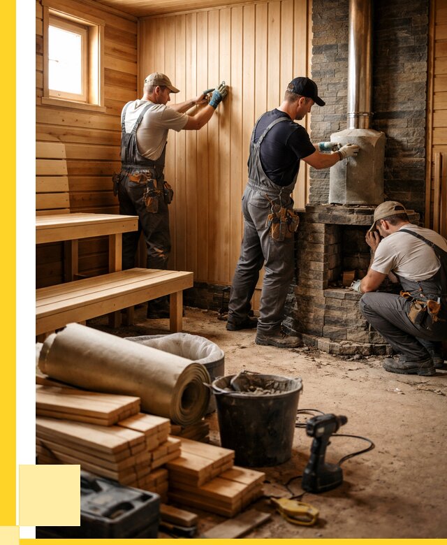 Ремонт бань под ключ в Лыткарине от 46094 р. | ЭриданЛтк