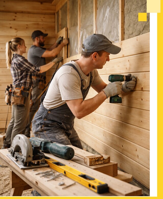 Обшивка бань под ключ в Лыткарине: отделка стен и потолков