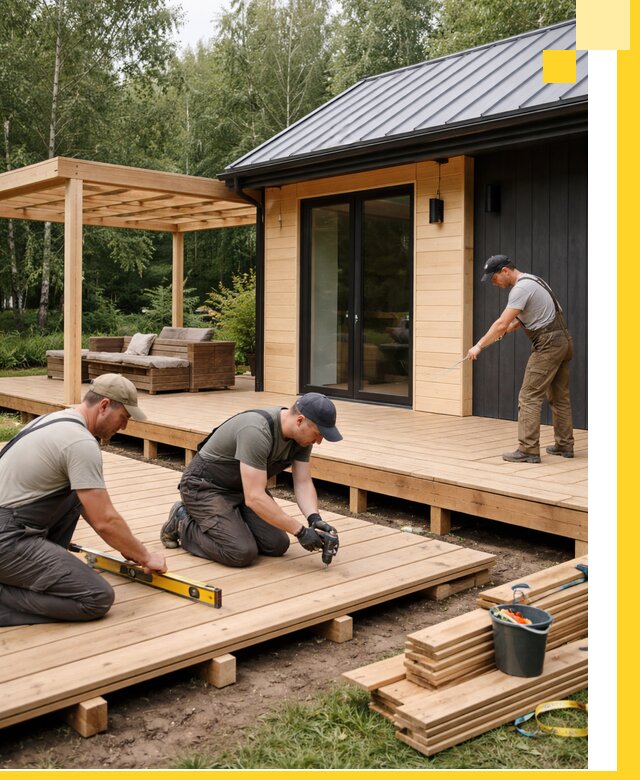 Строительство бань с террасой и бассейном под ключ в Лыткарине