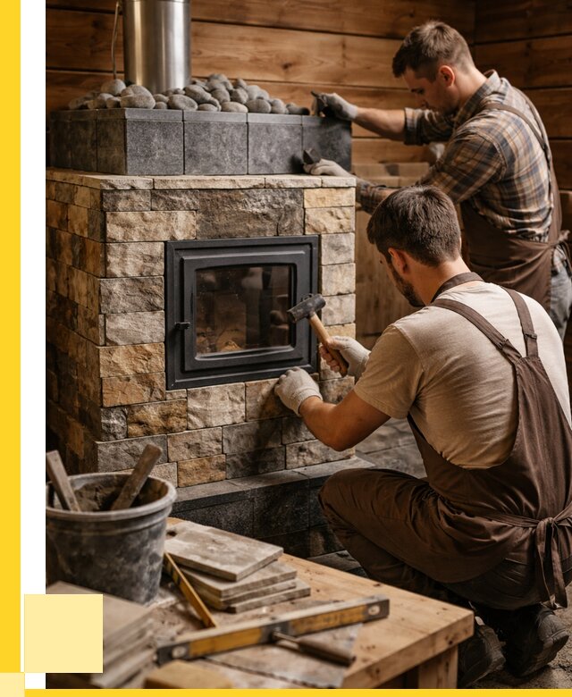 Облицовка банной печи в Лыткарине от 15365 р. | ЭриданЛтк