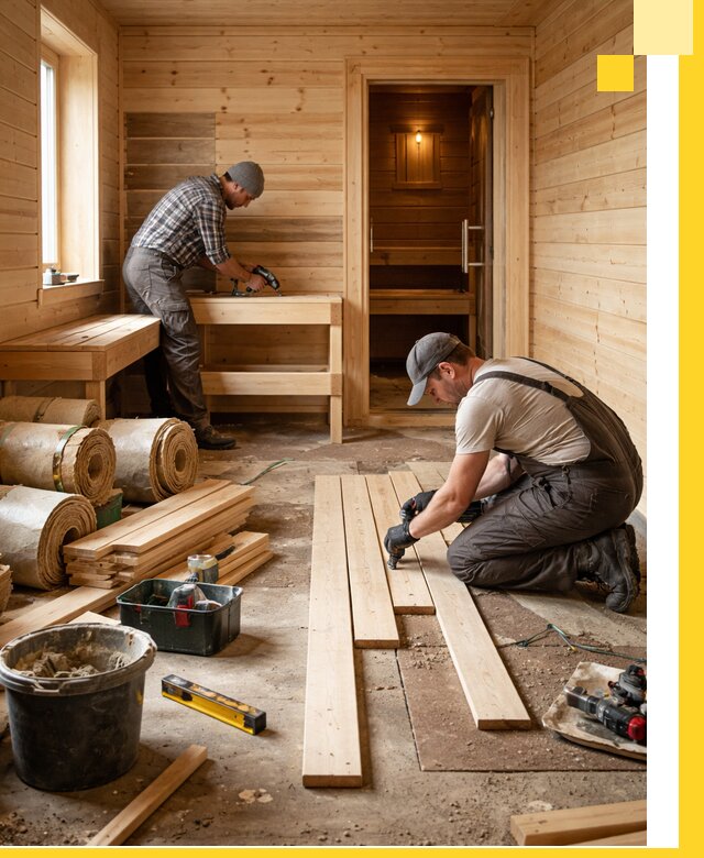 Индивидуальный проект бани с комнатой отдыха под ключ в Лыткарине