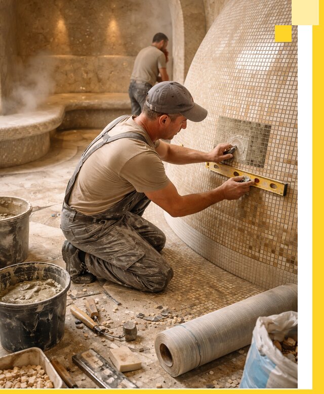 Хамам под ключ в Лыткарине: проектирование, строительство, отделка