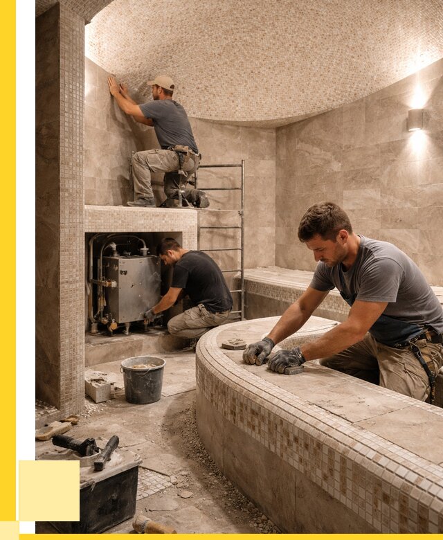 Монтаж хамамов под ключ в Лыткарине от 256075 р. ЭриданЛтк