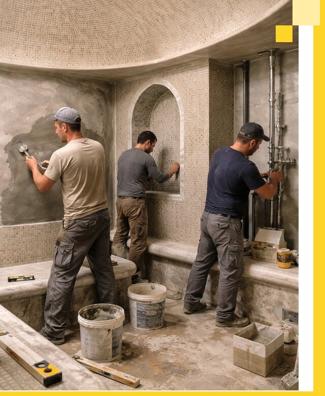 Профессиональный монтаж хамамов под ключ в Лыткарине с гарантией