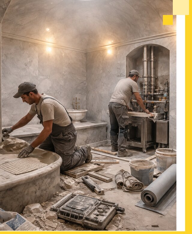 Строительство турецких бань хаммам под ключ в Лыткарине