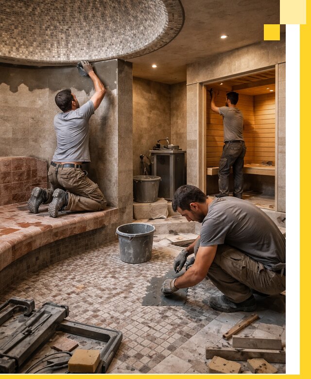 Проект и строительство хамама бани и сауны под ключ в Лыткарине