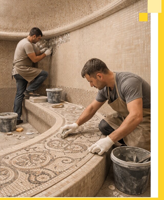 Плитка для хамама в Лыткарине, укладка, подбор и поставка