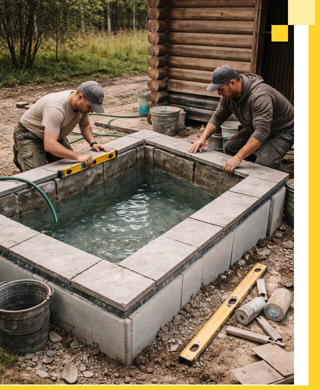 Изготовление и установка холодных купелей под ключ в Лыткарине